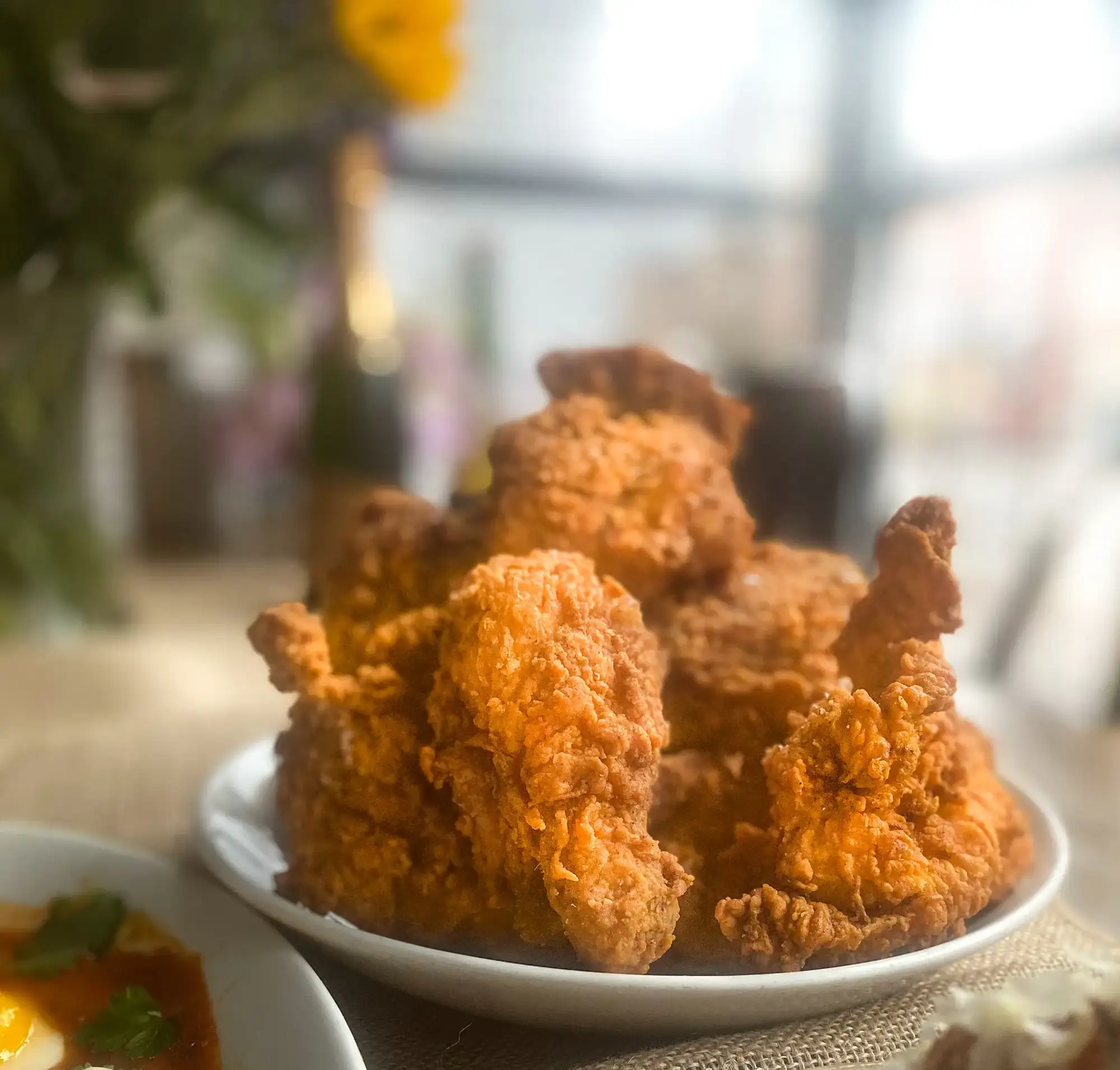 Fried chicken brunch