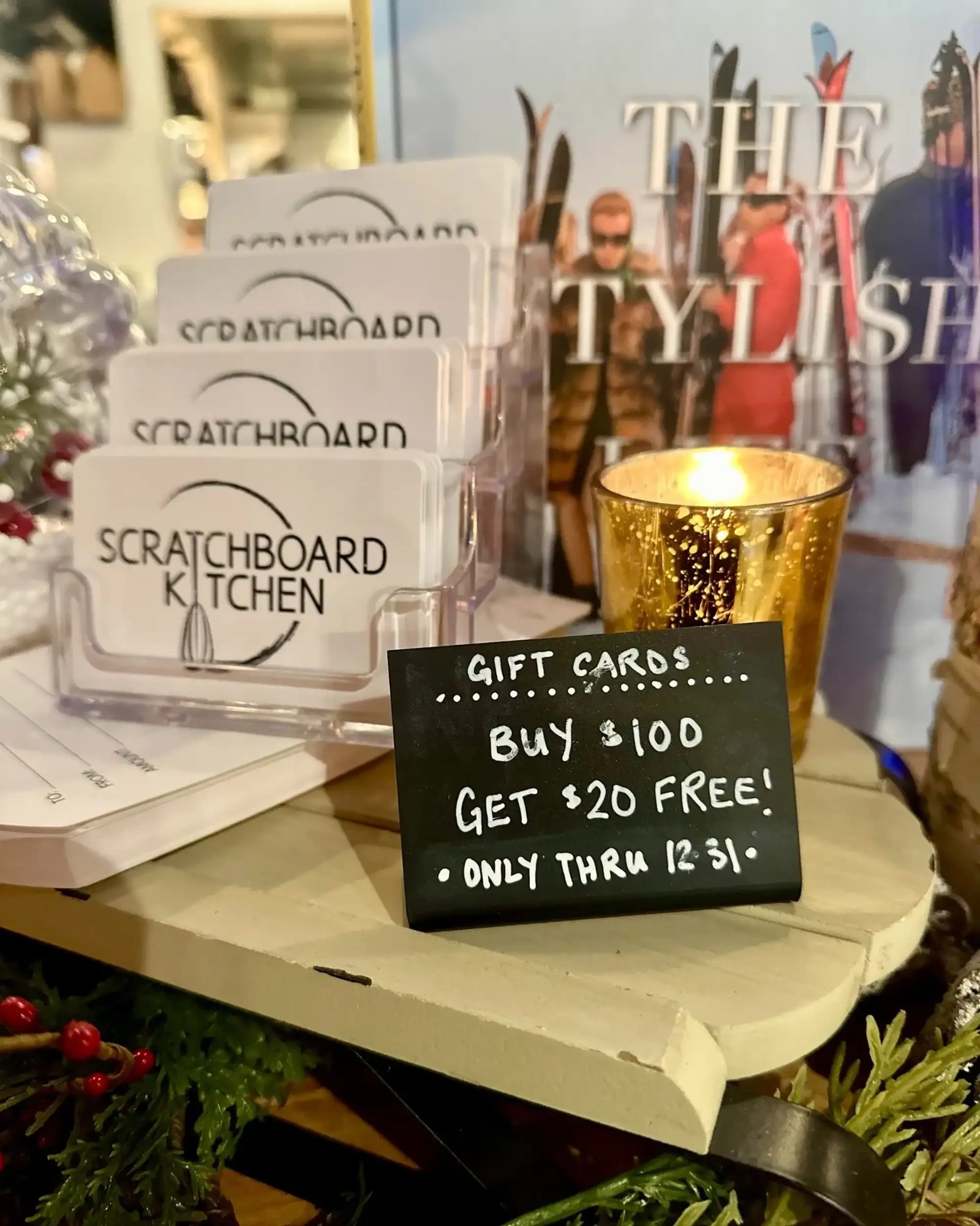 Gift cards display