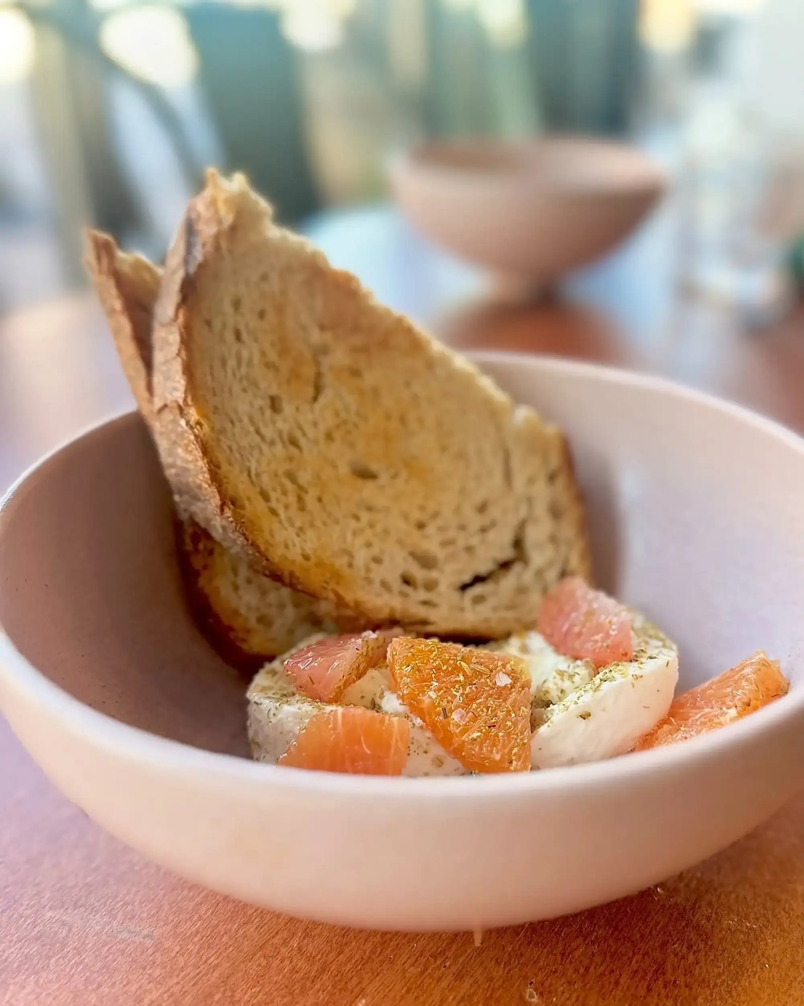 Herbed cheese citrus toast